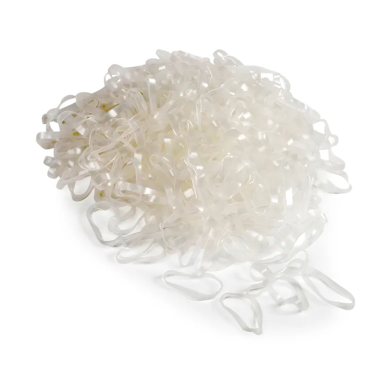 Shires EZI-GROOM Silicone Plaiting Bands - Clear