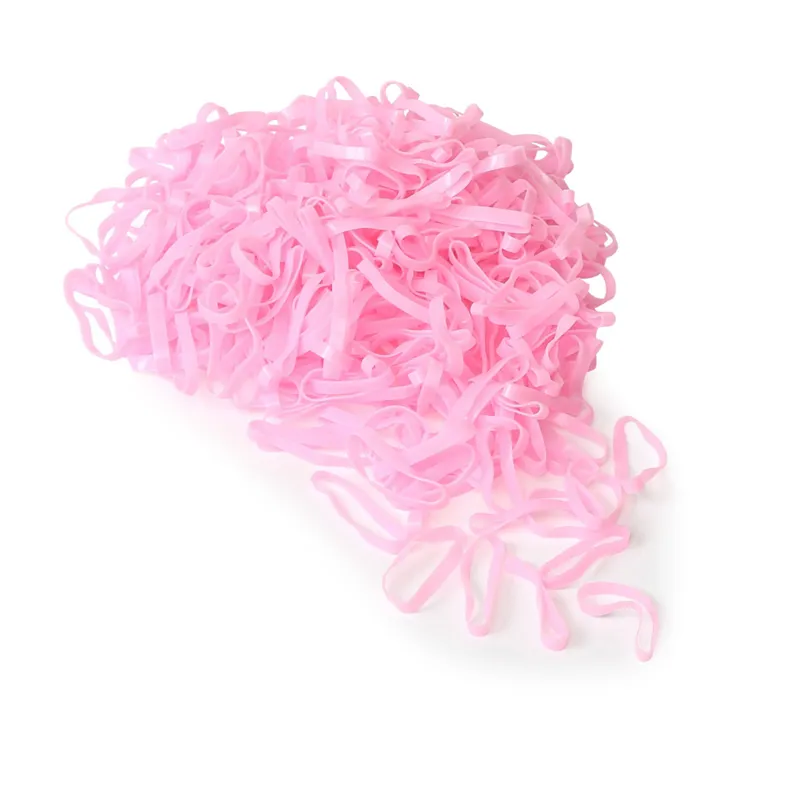 Shires EZI-GROOM Silicone Plaiting Bands - Pink