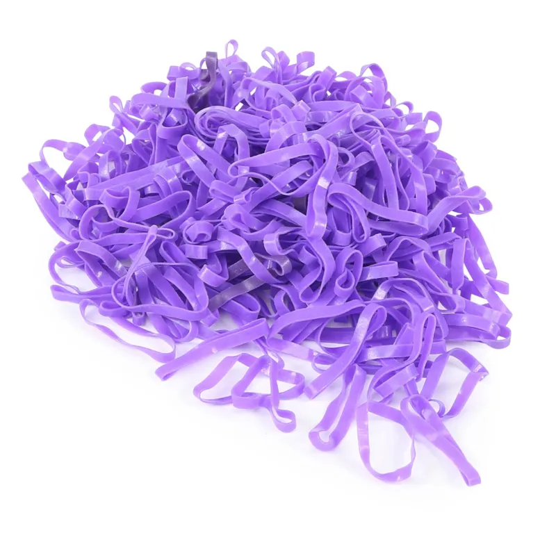 Shires EZI-GROOM Silicone Plaiting Bands - Purple