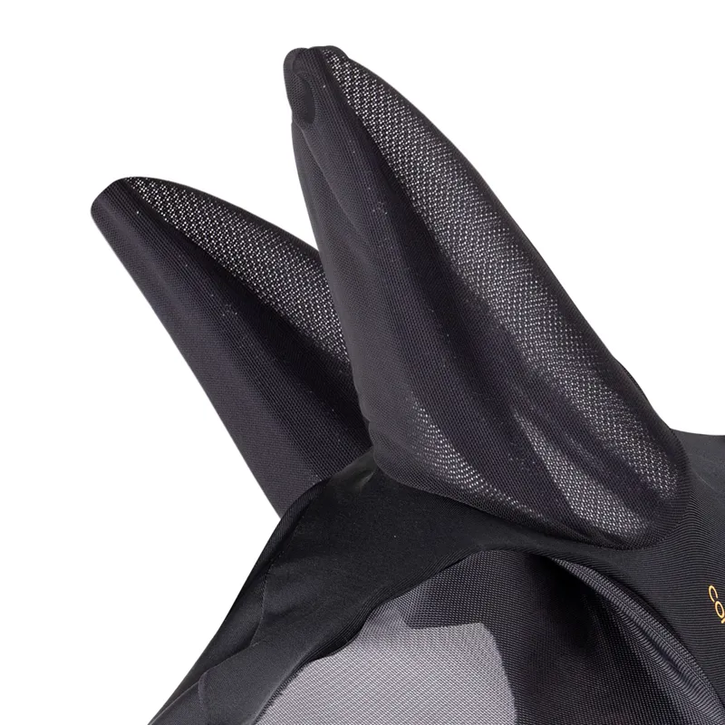 Shires FlyGuard Pro Stretch Fly Mask with Ears and Nose - Jet-8