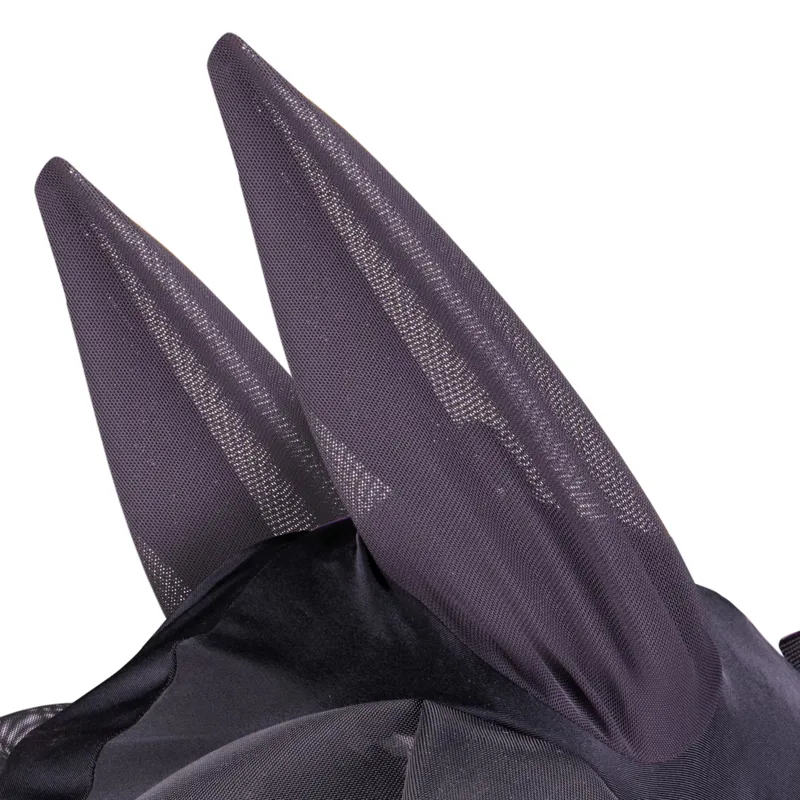 Shires FlyGuard Pro Stretch Fly Mask with Ears - Jet-2