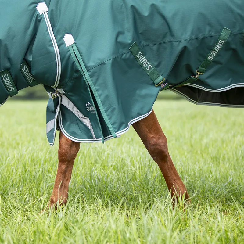 Shires Highlander Original 300g Combo Turnout Rug - Green-8