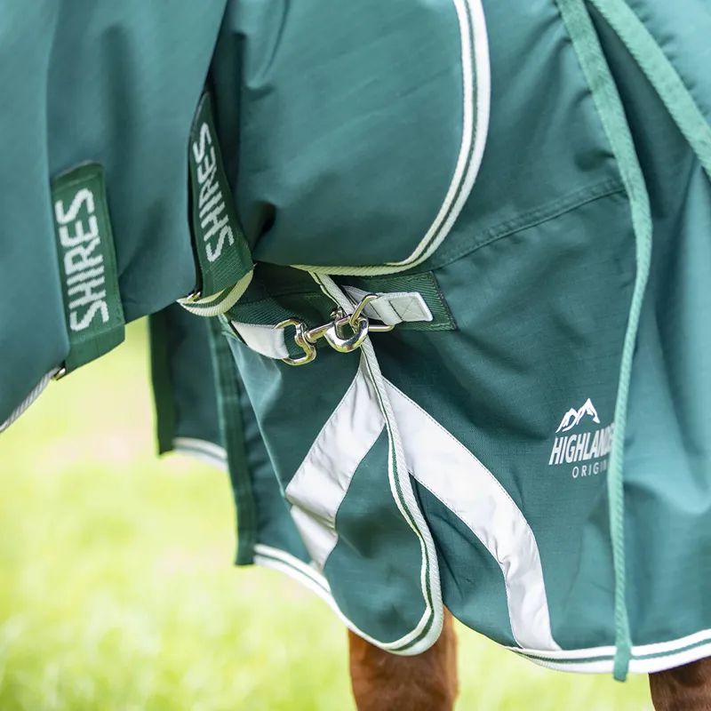 Shires Highlander Original 300g Combo Turnout Rug - Green-1