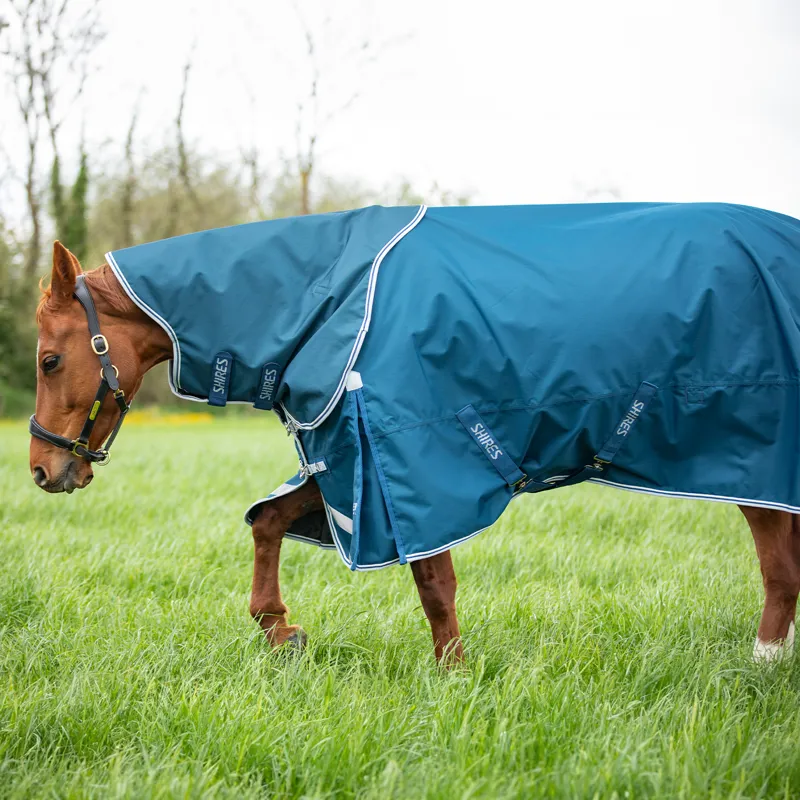 Shires Highlander Original 50g Detach-A-Neck Turnout Rug - Ocean-3
