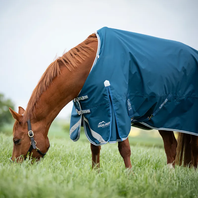 Shires Highlander Original 50g Standard Neck Turnout Rug - Ocean-3
