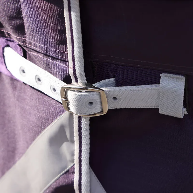 Shires Highlander Original 100g Detach-A-Neck Turnout Rug - Plum-3