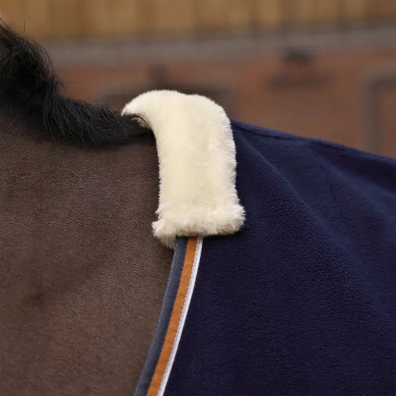 Shires Tempest Original Fleece/Mesh Cooler Rug - Navy-2