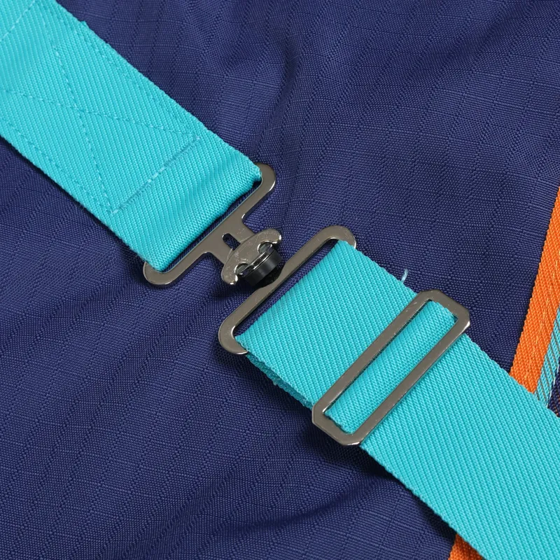 Shires Tempest Original 100g Combo Neck Turnout Rug - Navy Blue-1