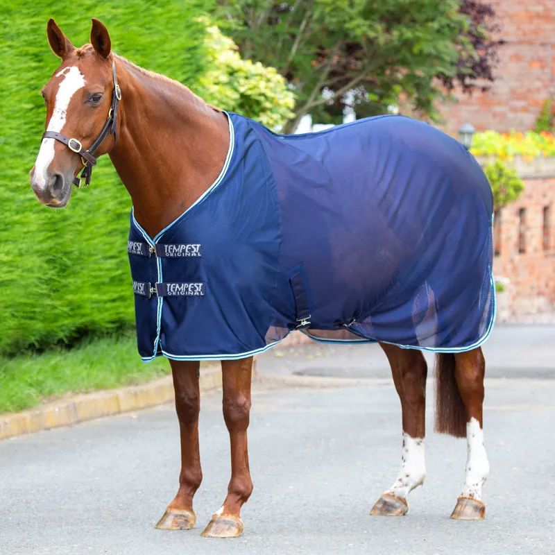 Shires Tempest Original Mesh Cooler Rug - Navy