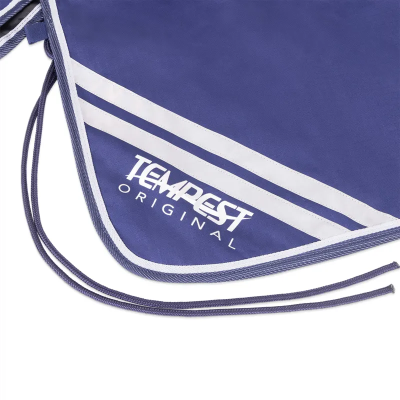 Shires Tempest Original Waterproof Exercise Sheet - Navy-1