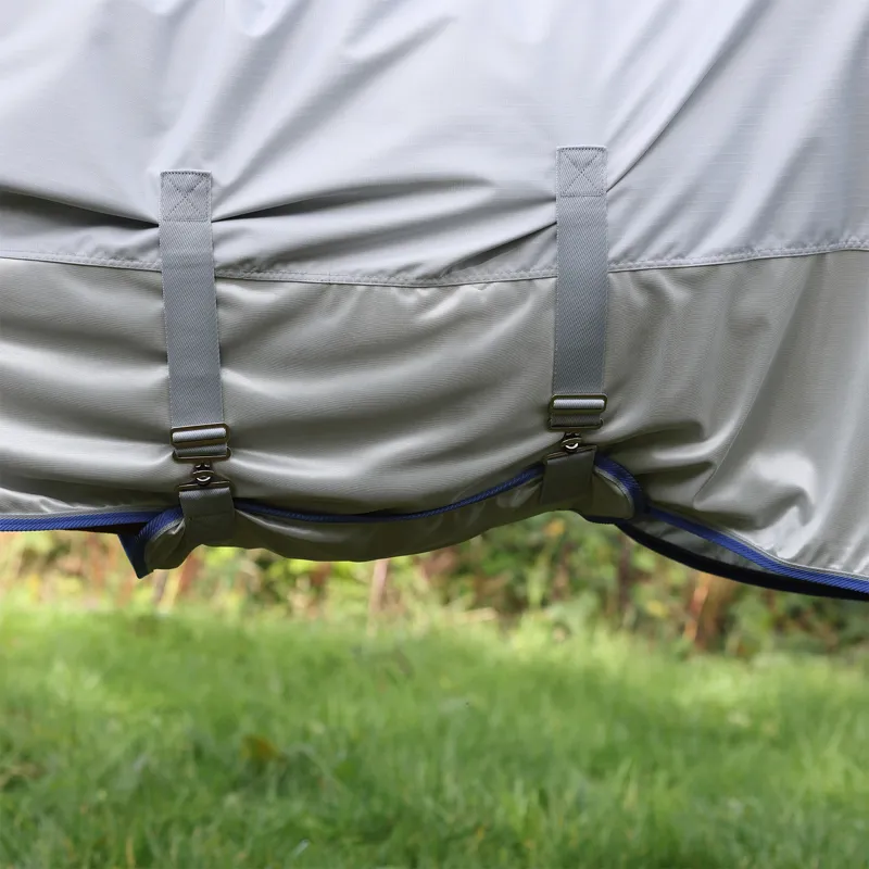 Shires Tempest Original Waterproof Combo Neck Fly Rug - Grey-1
