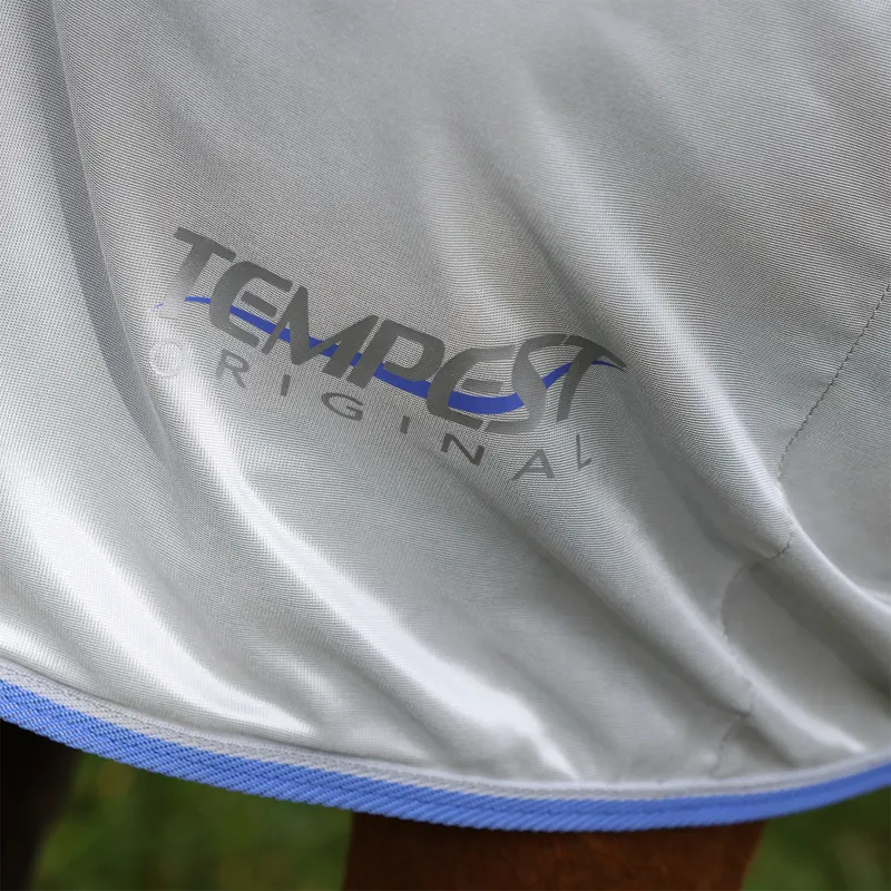 Shires Tempest Original Waterproof Combo Neck Fly Rug - Grey-2