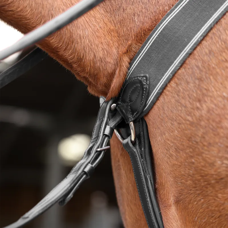 Velociti Lusso Three Point Elastic Breastplate - Black-3
