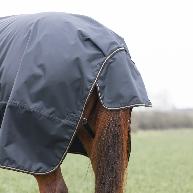 Shires Typhoon 50g Standard Neck Turnout Rug - Black-2