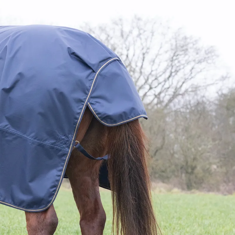 Shires Typhoon Lite Standard Neck 0g Turnout Rug - Navy-5