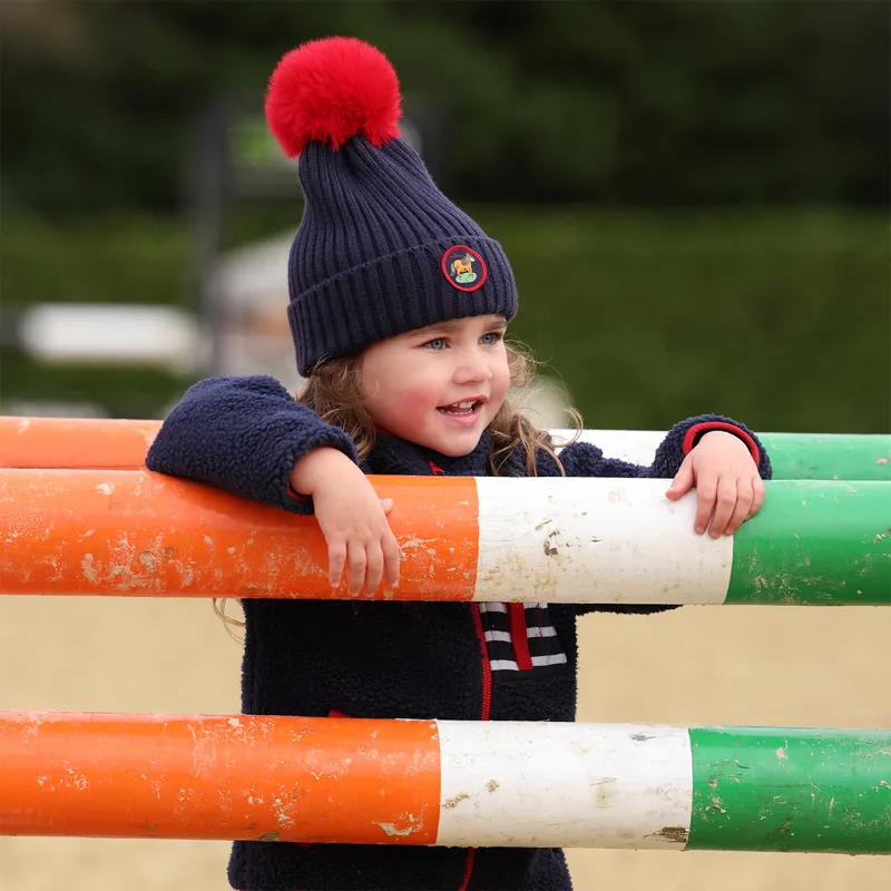 Winnie and Me Junior Bobble Hat - Navy-5