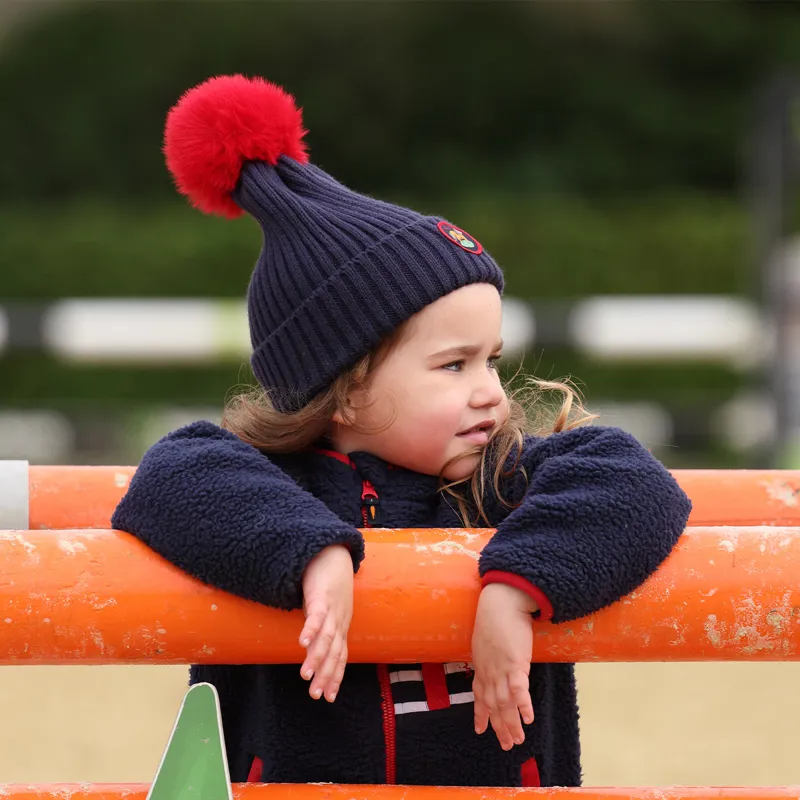 Winnie and Me Junior Bobble Hat - Navy-7