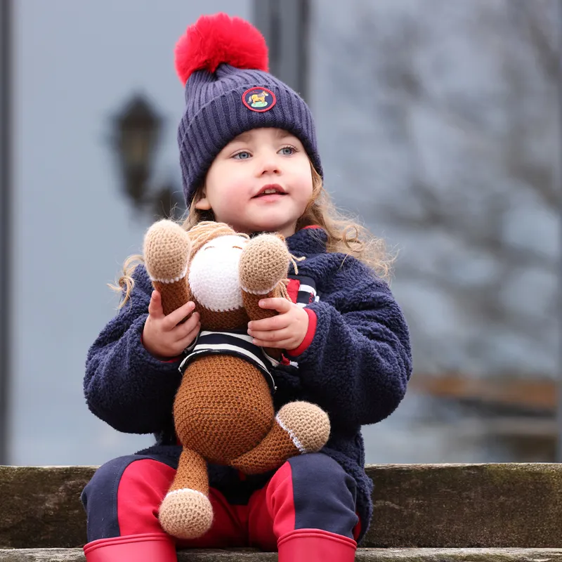 Winnie and Me Junior Bobble Hat - Navy-2