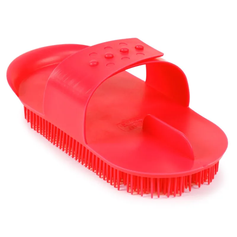 Shires Plastic Curry Comb - Red