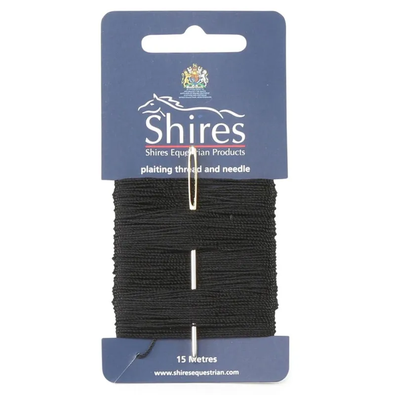 Shires EZI-GROOM Plaiting Thread Card - Black