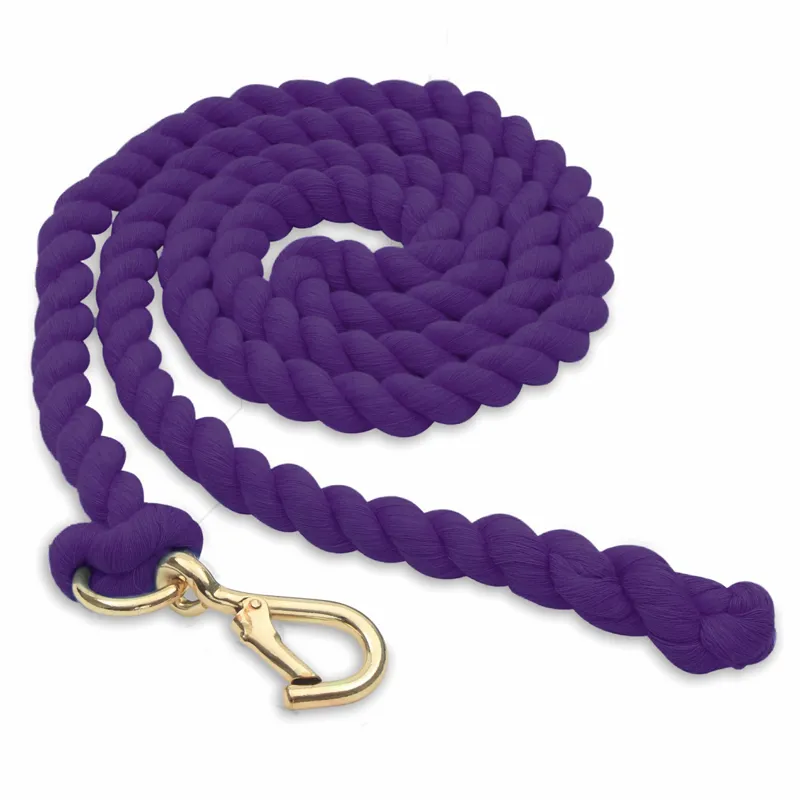Shires Plain Lead Rope - Purple-1