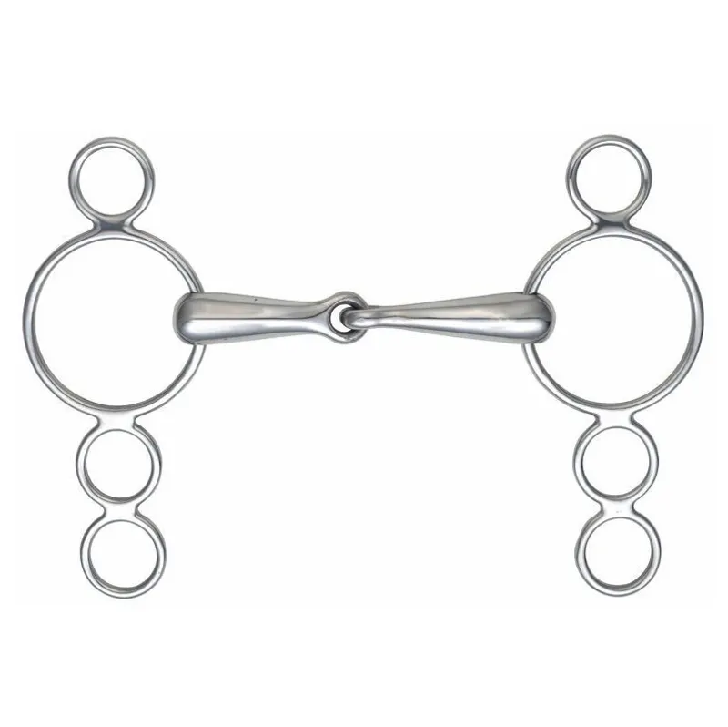 Shires Continental 3 Ring Jointed Dutch Gag Bit