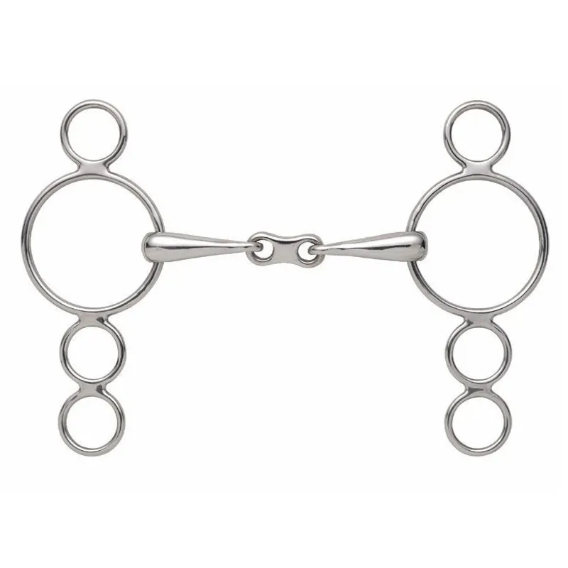 Shires Continental 3 Ring French Link Dutch Gag Bit