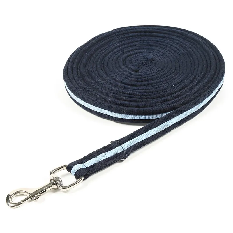 Shires Wessex Soft Feel Lunge Line - Navy/Cambridge