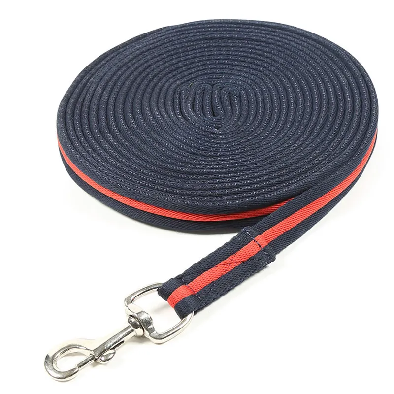 Shires Wessex Soft Feel Lunge Line - Navy/Red