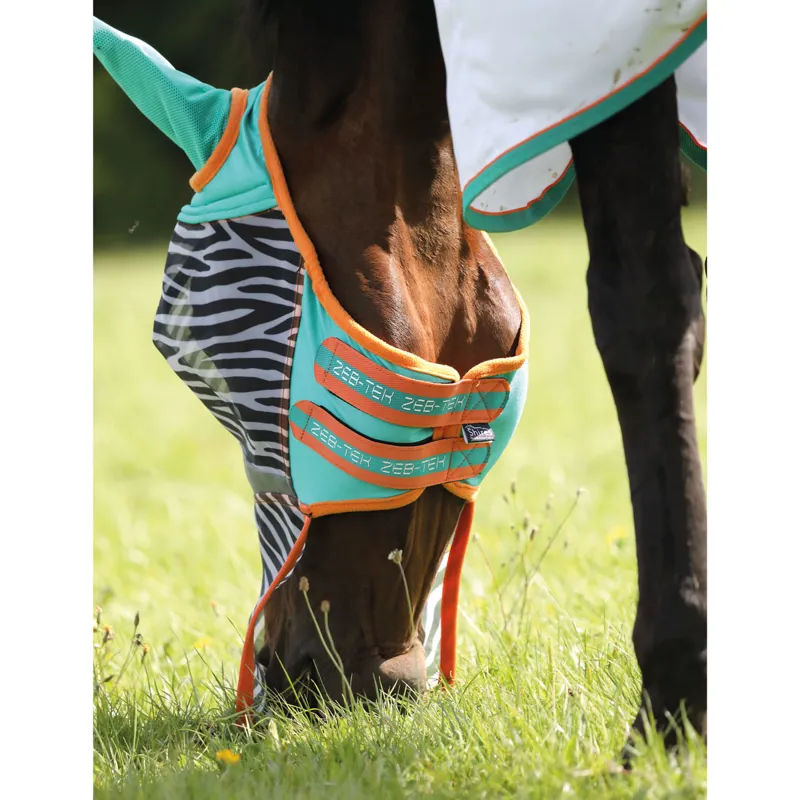 Shires FlyGuard Pro Zeb-Tek Fly Mask - Zebra-2