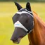 Shires FlyGuard Pro Fine Mesh Fly Mask With Ears and Nose - Black