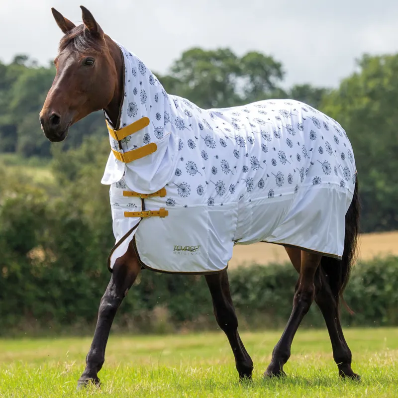Shires Tempest Original Printed Combo Neck Fly Rug - Dandelion