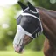 Shires FlyGuard Pro Fine Mesh Fly Mask with Ears and Fringe - Black
