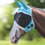 Shires FlyGuard Pro Fine Mesh Fly Mask with Ears and Fringe - Teal