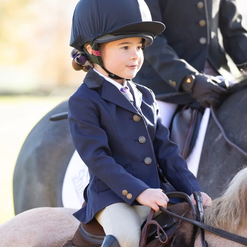 Shires Aston Junior Show Jacket - Navy-4