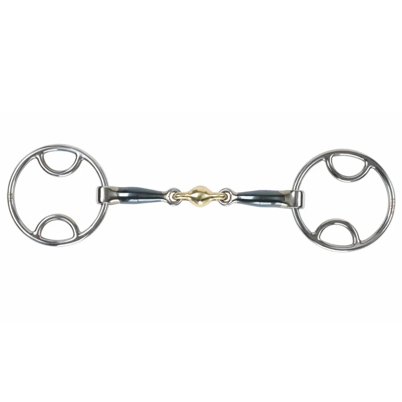 Shires Loop Ring Blue Sweet Iron Lozenge Bit