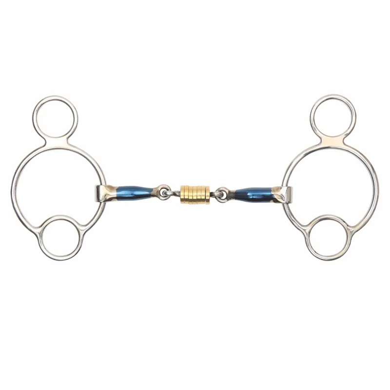 Shires Roller Link Blue Sweet Iron Universal Gag Bit