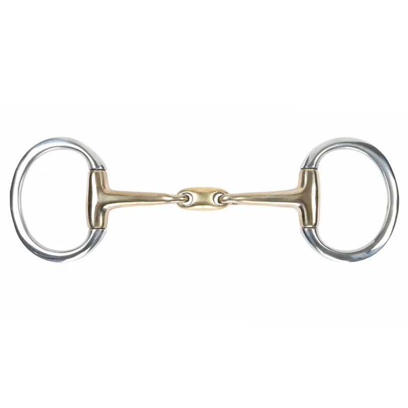 Shires Brass Alloy Flat Ring Lozenge Eggbutt Bit