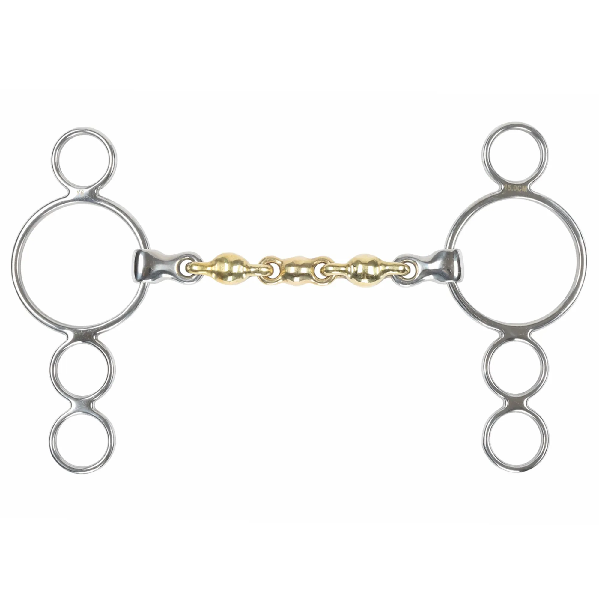 Cavallo Pelham in ottone con bocchino Waterford Premier Equine Cavallo Pelham in ottone con bocchino Waterford Premier Equine