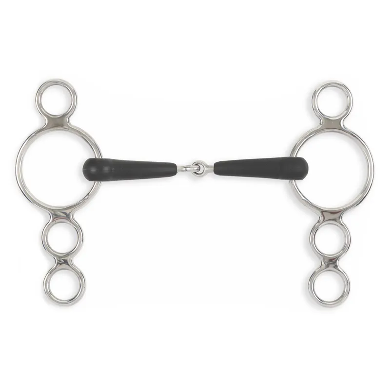 Shires Equikind+ 3 Ring Single Jointed Gag Bit