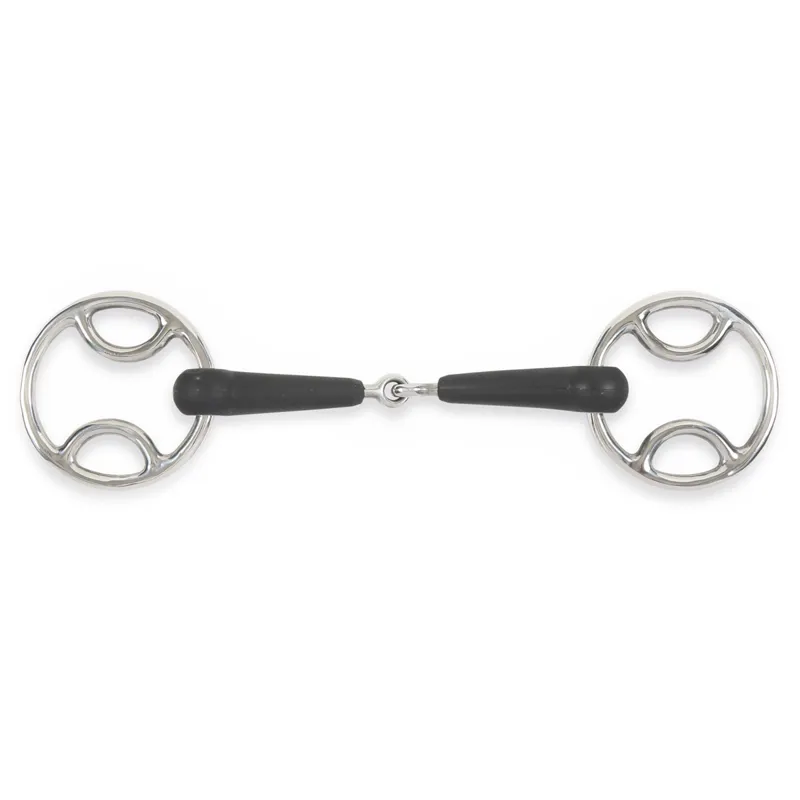 Shires Equikind+ Loop Ring Single Jointed Bevel Bit