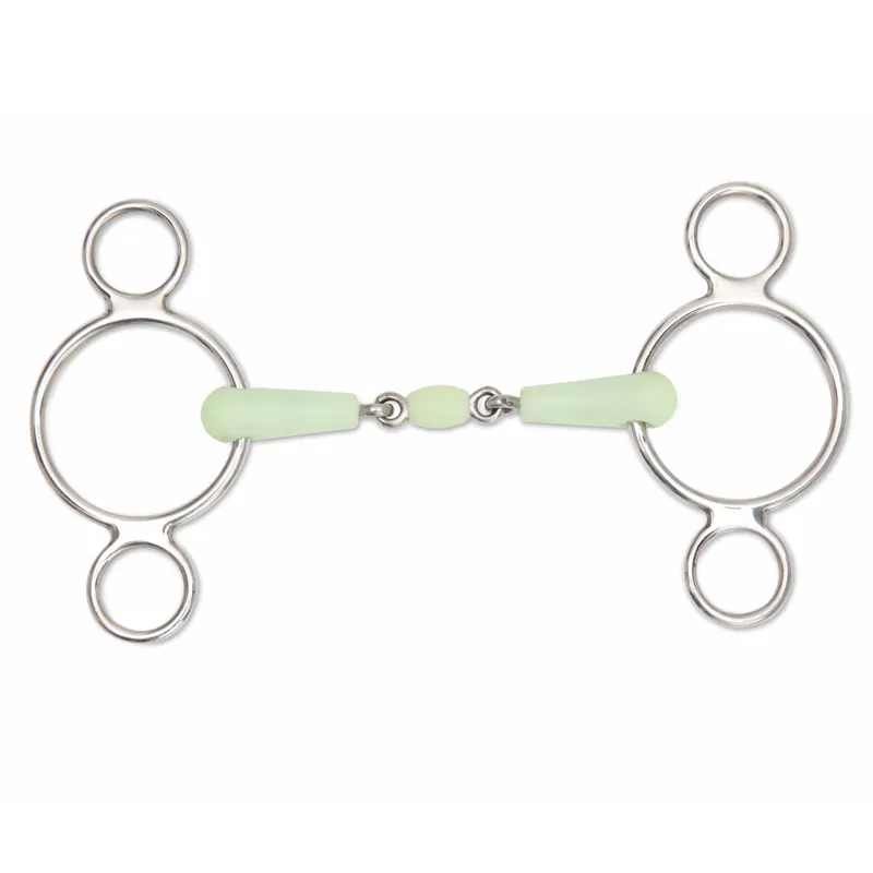 Shires EquiKind Peanut Two Ring Gag Bit