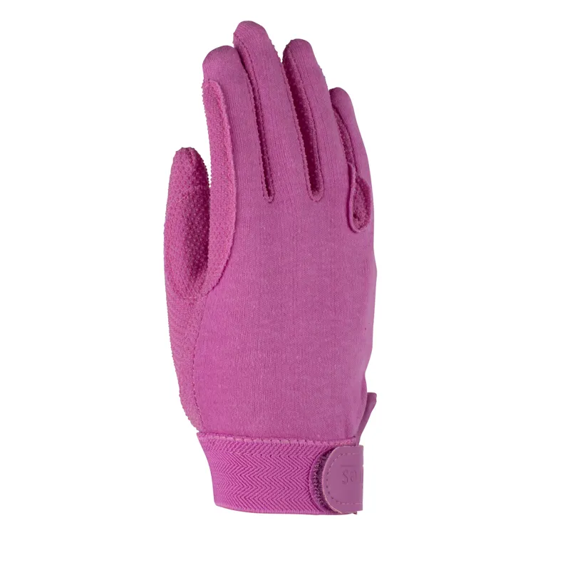 Shires Newbury Junior Riding Gloves - Pink-2