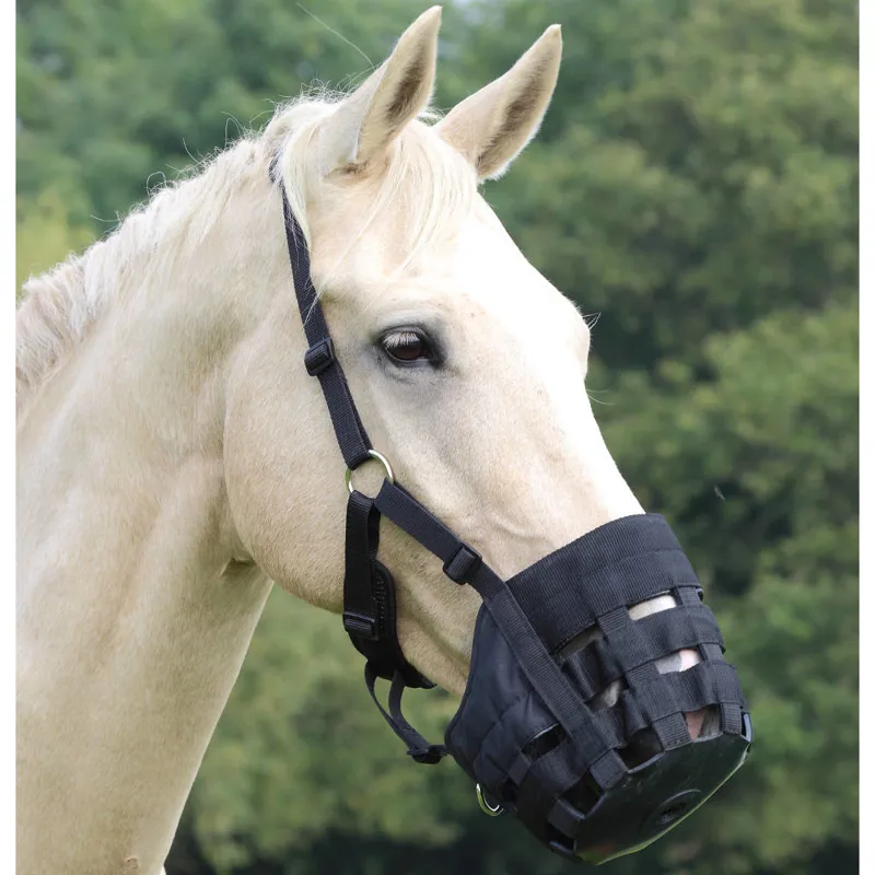 Shires Nylon Grazing Muzzle - Black