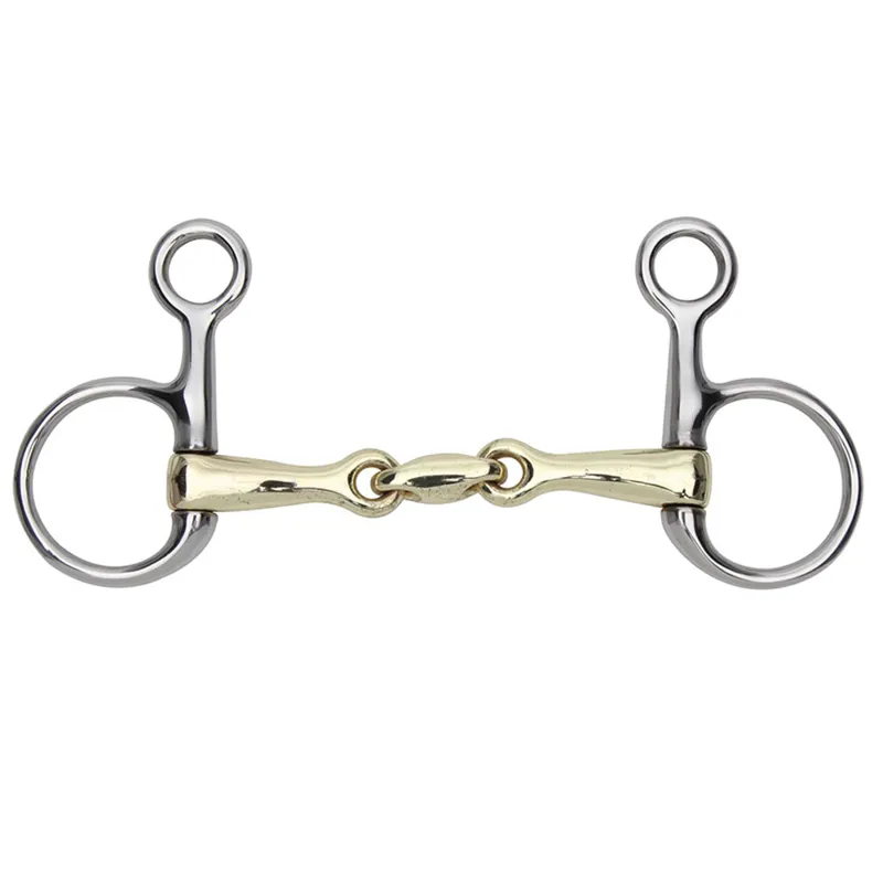 Shires Hanging Cheek with Brass Alloy Mouth Bit