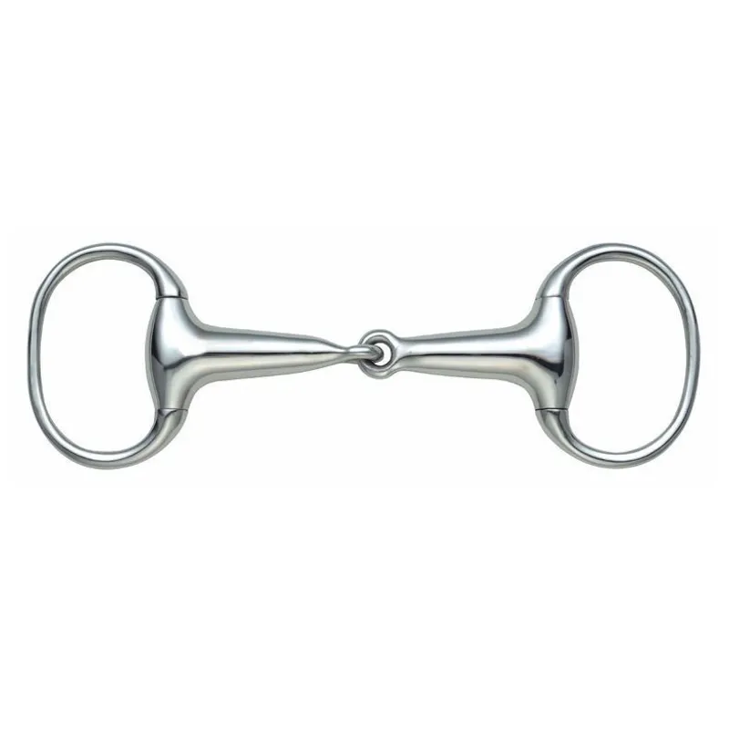 Shires Hollow Mouth Single Jointed Eggbutt Bit