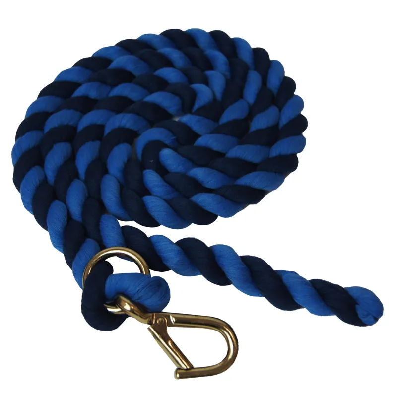 Shires Two-Tone Lead Rope - Navy/Blue