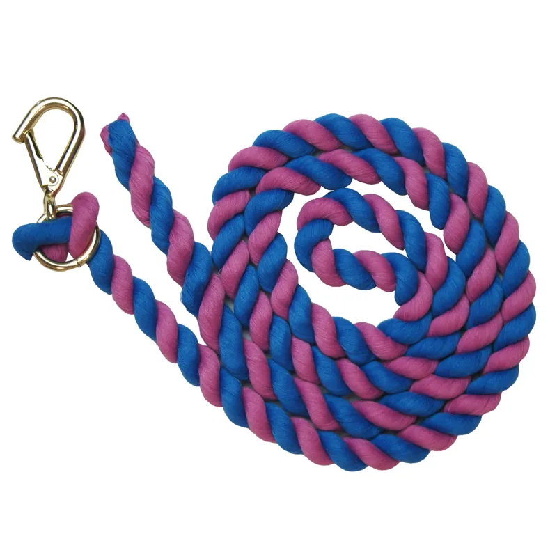 Shires Two-Tone Lead Rope - Blue/Pink