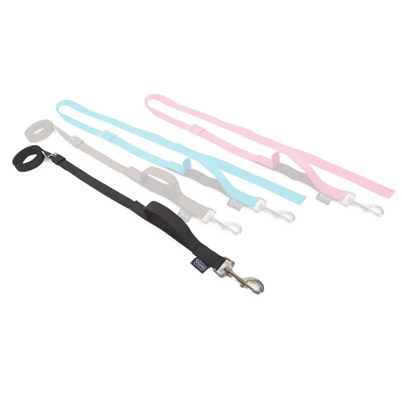 Shires Nylon Web Elasticated Side Reins - Black-1