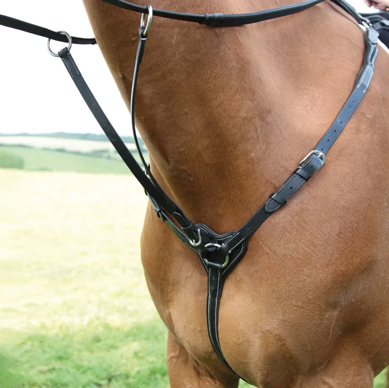 Shires Salisbury Three Point Breastplate - Black